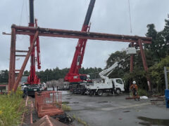 🏗️橋型クレーン解体工事 — 2日目(メイン作業)🦺✨
